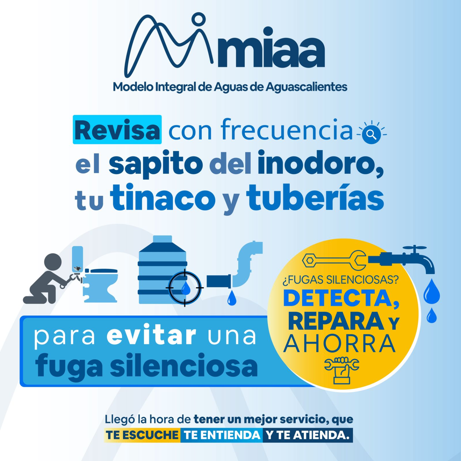 OFRECE MIAA CONSEJOS PARA DETECTAR Y REPARAR FUGAS DE AGUA SILENCIOSAS ...